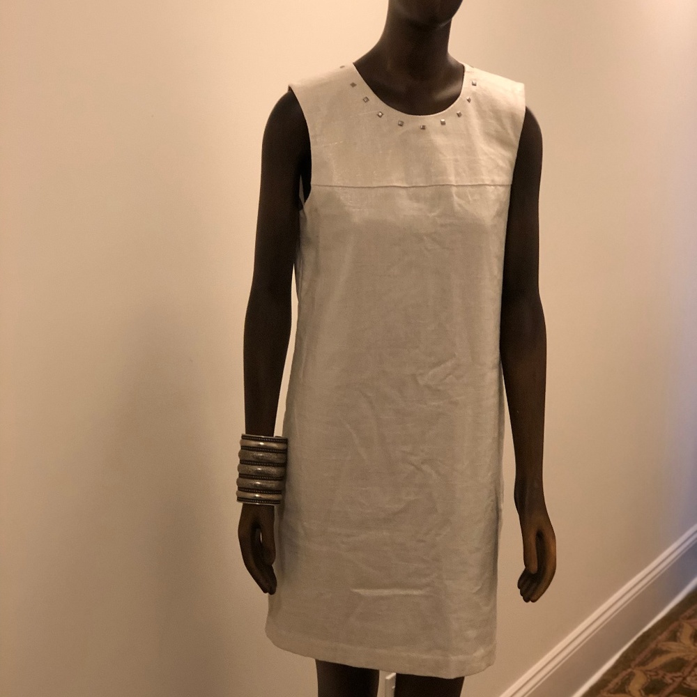 White Linen Dress